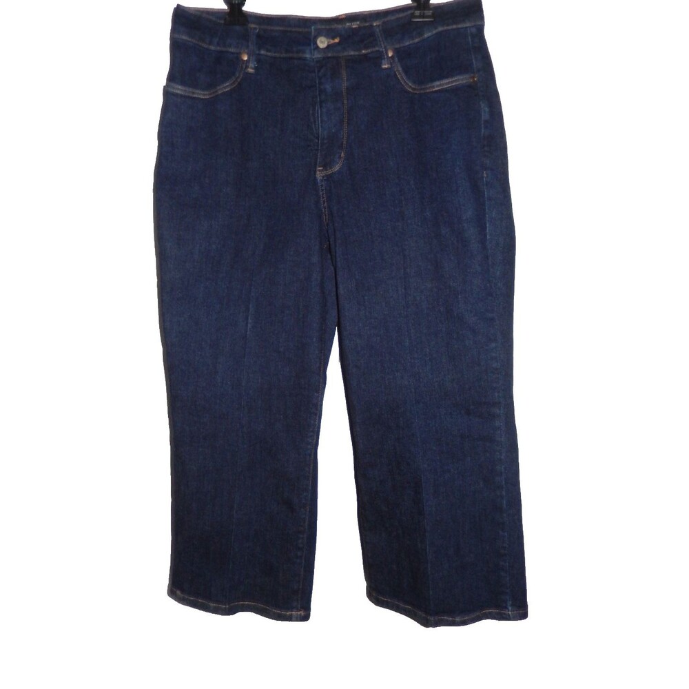 Judy Blue High-Waisted Wide-Leg Crop Jean Tummy Control Womens 18W (36 x 23 1/4)